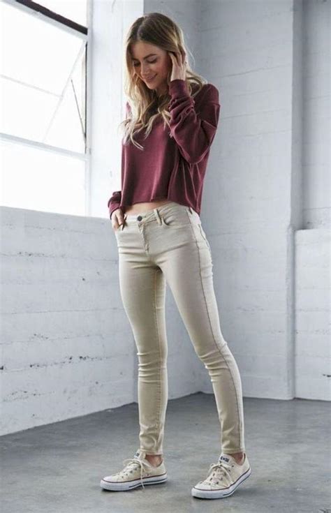 outfit with khakis casual outfits slim fit pants casual wear on stylevore