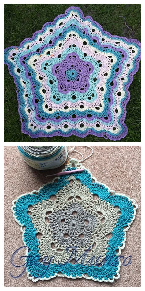 5 Sided Virus Afghan Crochet Patterns Free 1e1