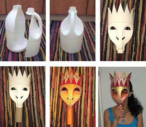 Máscara Mascaras De Carnaval Artesanato Materiais Recicláveis