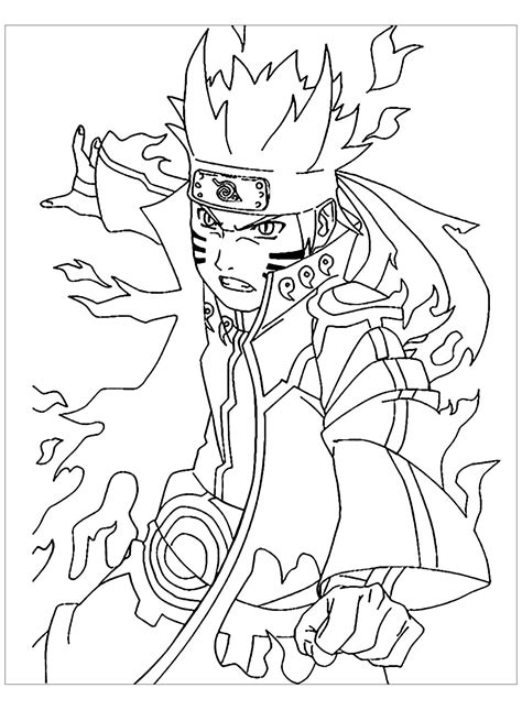 Coloring Naruto Chibi Pages Coloriage Dessin Characters Gambar Anime