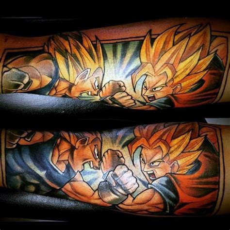 Goku Vs Vegeta Tattoo