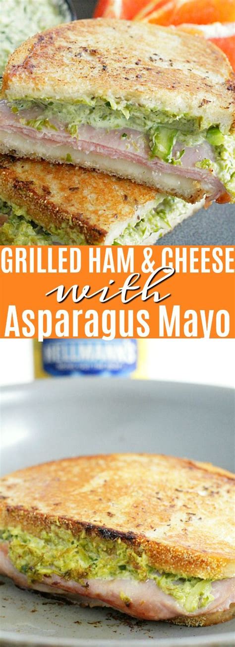 Grilled Ham And Cheese Sandwich With Asparagus Mayonnaise Foodtastic