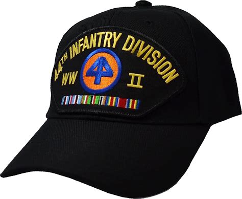 44th Infantry Division World War Ii Veteran Cap Black At Amazon Mens