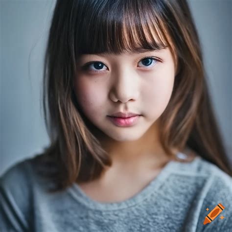 Portrait Of A Stunning 12 Year Old Actress With Japanese American