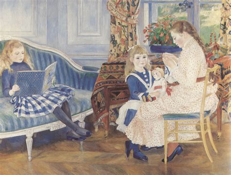 Canvas Print Renoir Pierre Auguste Children Afternoon In Wargemont
