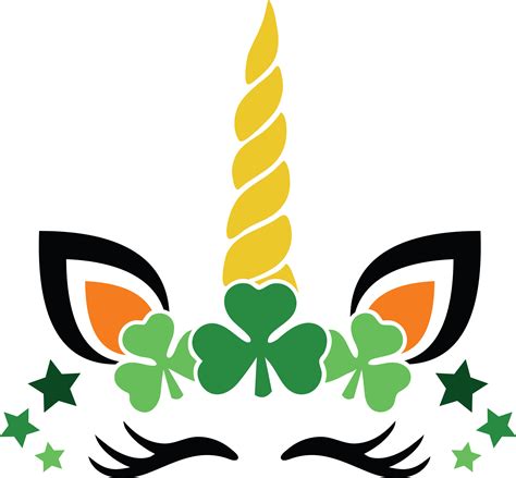 Unicorn Girl Shamrock Svg St Patricks Day Svg Shamrock Sv Inspire