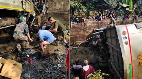Assam Bus Accident 6 Killed 20 Injured Army Rescues Passengers