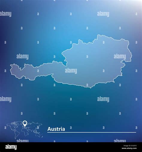 Map Of Austria Vector Illustration Stock Vector Image And Art Alamy