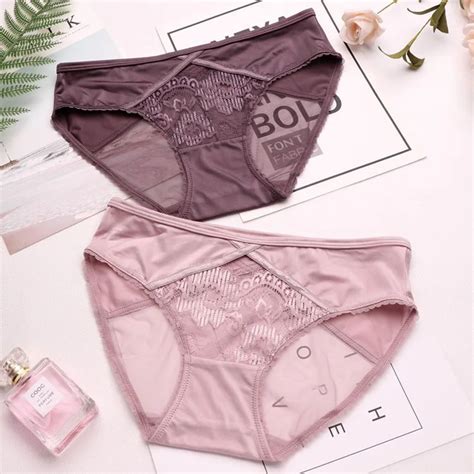 Buy Spandcity New Embroidered Floral Lace Sexy Panties Sex Women Hollow Out Net