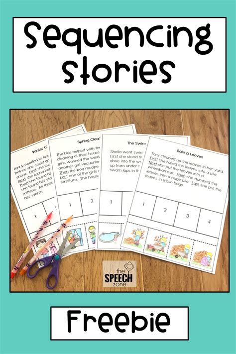 free sequencing stories sequencing activities kindergarten school speech therapy sequencing