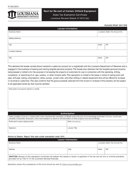 Louisiana Sales Tax Exemption Form Pdf Fill Out And Sign Online Dochub