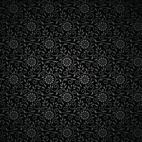 Black Floral Backgrounds 01 Vector Background Free Download
