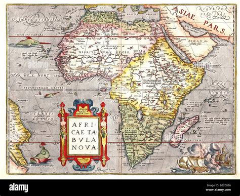 Antique Map Africa Map Old Africa Map Retro Africa Map Vintage