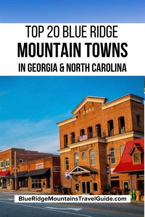 Top 20 Blue Ridge Mountain Towns In Ga And Nc With The Best Things To