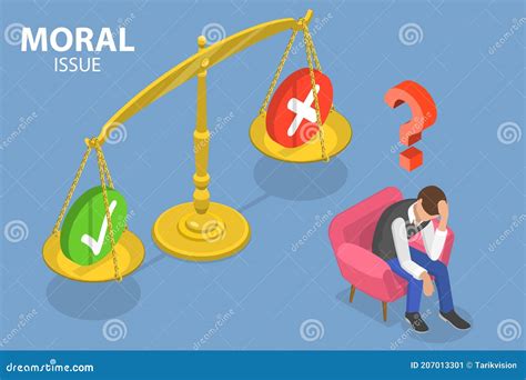 Ethical Dilemma Concept Icon Vector Illustration