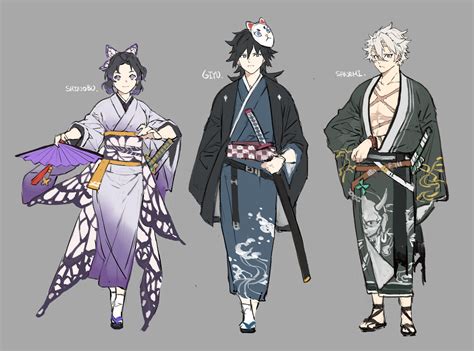 papajay (jennygin2), kochou shinobu, shinazugawa sanemi, tomioka giyuu