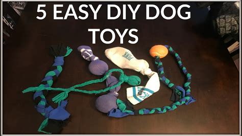 5 Super Easy Diy Dog Toys Youtube