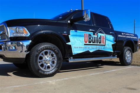 Truck Advertising For Home Builders Custom Home Building Or Home