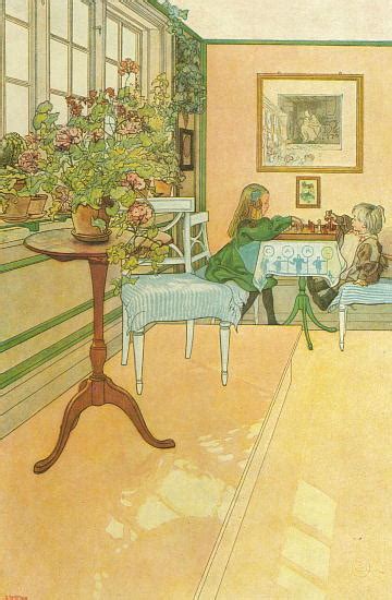 Carl Larsson 『the Chess Game』