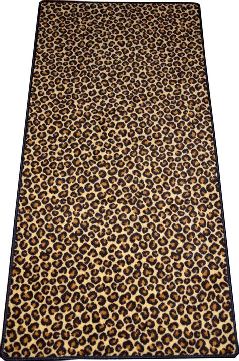 Dean Leopard Animal Print Carpet Runner Rug 30 X 6