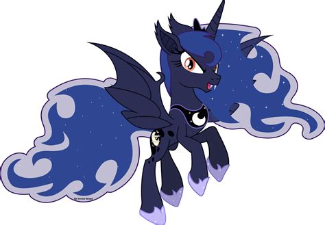 bat princess luna by vector brony on deviantart