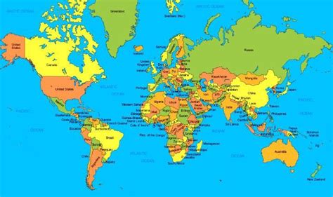 Mapa Político Imagem Mapa Mundi Mapa Organizações Internacionais