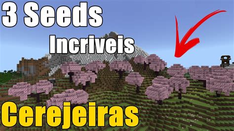 Seedssementes Com O Novo Bioma De Cerejeiras Minecraft 120 Youtube