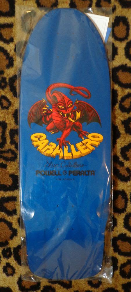 Ended (thu, 01:36 pm) 1 bid. Steve Caballero skateboard deck BONES BRIGADE Powell ...