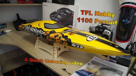 Unboxing TFL Hobby 1106 Persuit RC Speed Boat YouTube