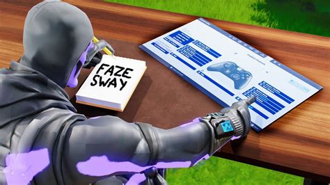 I Copied Faze Sway Controller Settings In Fortnite