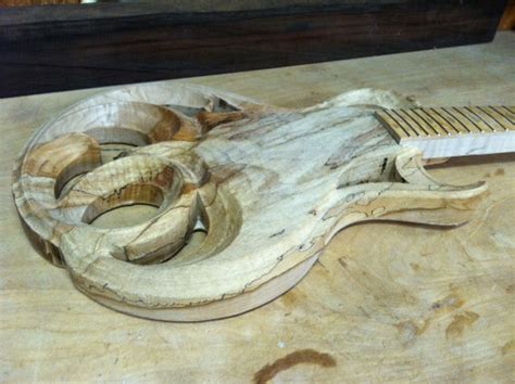 Rigaud Guitars Blog Handmade Hand Carved Guitar Guitar Artwork In Progress