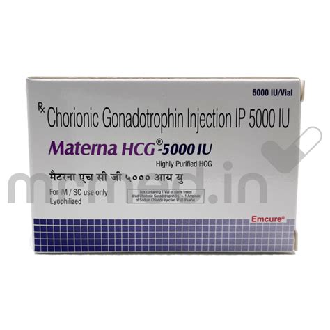 Buy Materna Hcg Hp 5000iu Injection Online Uses Price Dosage Instructions Side Effects Mrmed