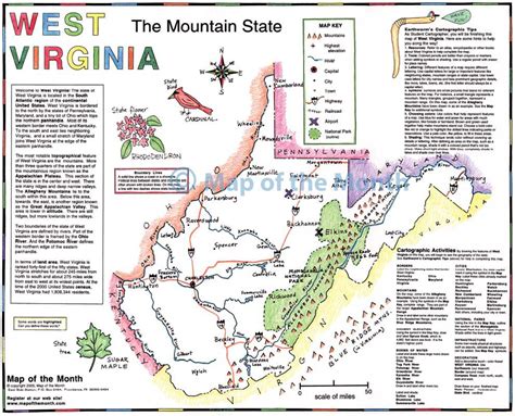 Political Map Of West Virginia Map