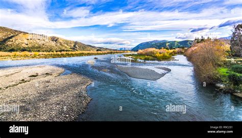 Beautiful Landscape Rivers Of New Zealand Stock Photo Alamy