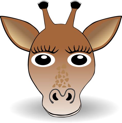 Funny Giraffe Face Cartoon 102860 Free Svg Download 4