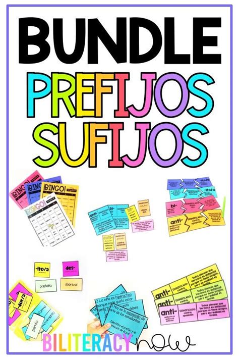 Los Prefijos Y Sufijos Spanish Prefix And Suffix Bundle Prefixes