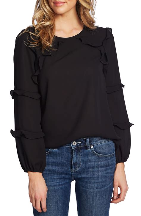 Cece Tiered Ruffle Long Sleeve Blouse Available At Nordstrom Ruffle