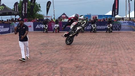 The history of the trick scooter is relatively short, but within a few years, the scooter industry has grown to include a great number of manufacturers who strive to make the best. MOTORCYCLE STUNT SHOW | RAW | TVS FACTORY RIDERS Part-2 ...