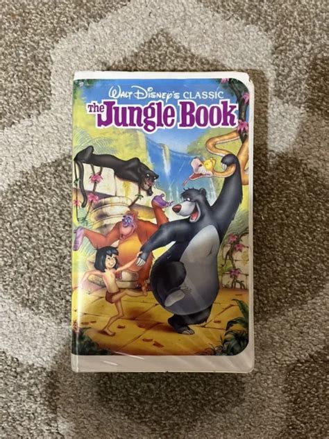 The Jungle Book Vhs Tape 1991 Walt Disney Classic Black Diamond
