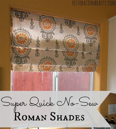 DIY No Sew Roman Shades (Quick & Easy Method) | Diy window shades, Diy roman shades, Diy shades