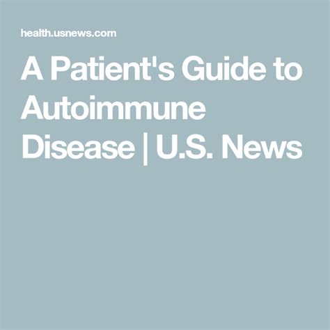 Autoimmune Disease Medical Terminology