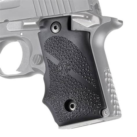 Hogue Sig Sauer P238 Rubber Grip With Finger Grooves Black