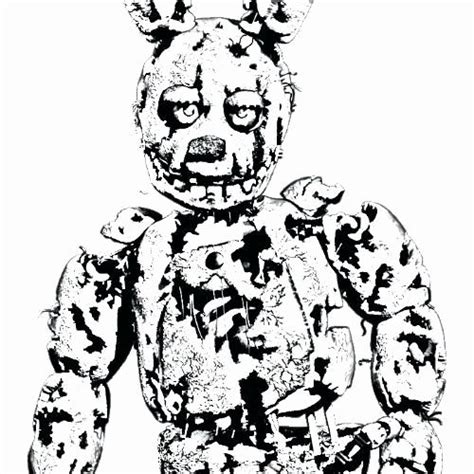 38+ fnaf bonnie coloring pages for printing and coloring. Full Body Fnaf Coloring Pages Springtrap - Tripafethna