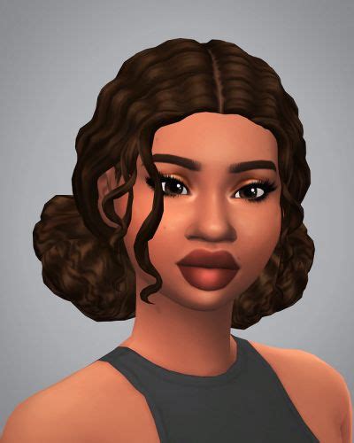 Tumblr Sims Hair Sims 4 Curly Hair Sims