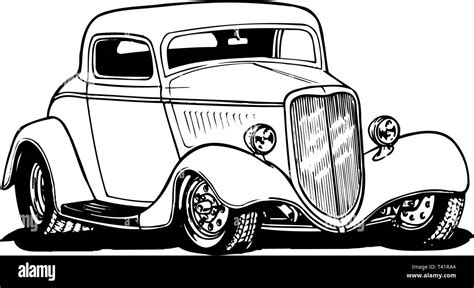 Hot Rod Black And White Stock Photos And Images Alamy