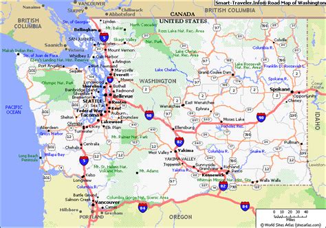 Map Of Washington Travelsfinderscom