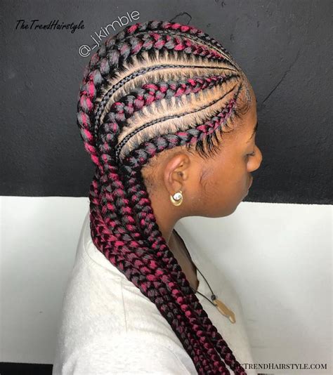 Change your perspective and give your hair some volume. #1: Feed-In Braids with Cuff Beads - 20 Super Hot Cornrow ...