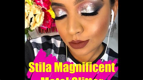 Stila Magnificent Metal Glitters Review And Tutorial Youtube