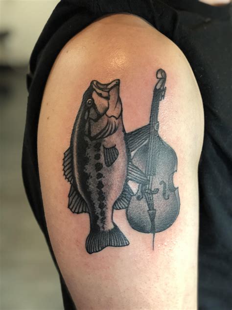 Bass Bass That An Old Friend Drew Up Done By Dan Kytola At Uptown Tattoo In Minneapolis Mn R