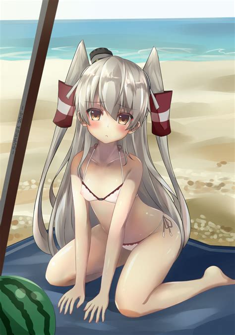 Linez Amatsukaze Kancolle Kantai Collection Silver Hair Highres